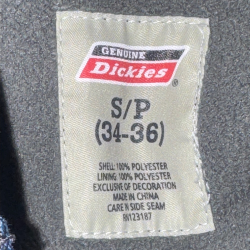 Mens Dickies Water Repellent Flannel Hooded‎ Shirt Jacket - Picture 7 of 8